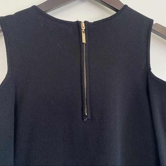 ELIZA J Knit Long Sleeve Cold Shoulder Mini Dress - Picture 7 of 7